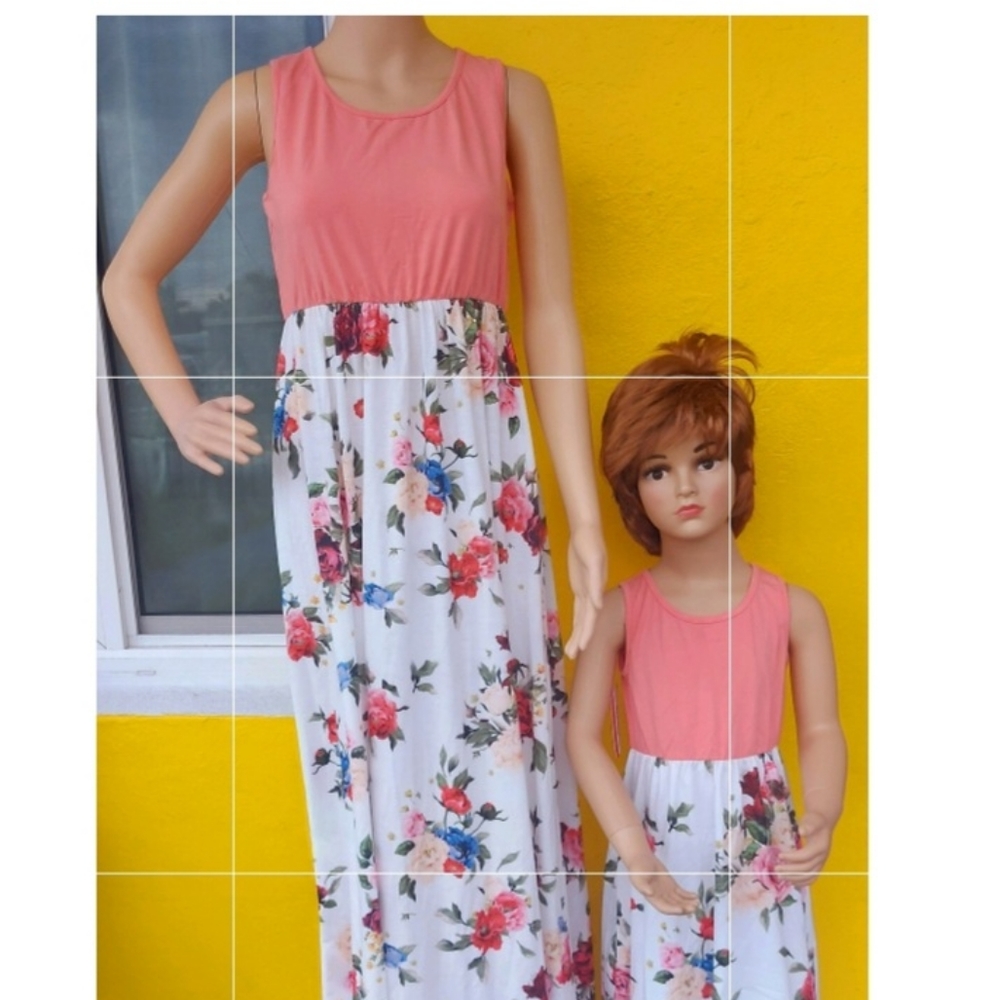 Dresses for momy and me,pat pat 2 pieces